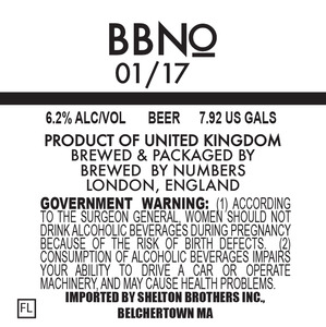 Brew By Numbers 01/17