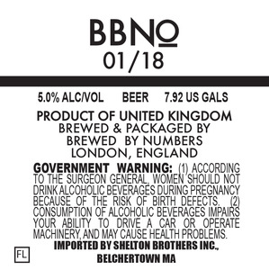 Brew By Numbers 01/18