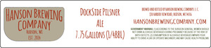 Hanson Brewing Company Dock Side Pilsner