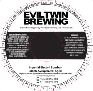 Evil Twin Brewing Imperial Biscotti Bourbon Maple Syrup Ba