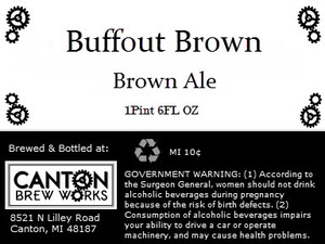 Canton Brew Works Buffout Brown