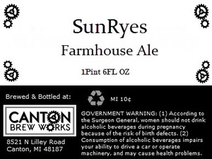 Canton Brew Works Sunryes