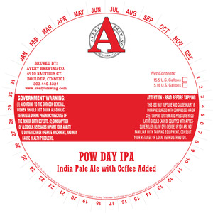 Avery Brewing Co Pow Day IPA