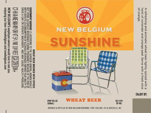 New Belgium Brewing Sunshine August 2016