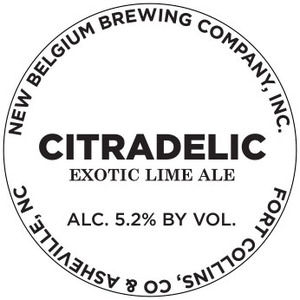 New Belgium Brewing Company, Inc. Citradelic Exotic Lime Ale