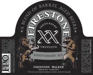 Firestone Walker Brewing Company Xx Anniversary Ale September 2016