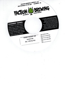 Faction Brewing Penny Packer 120