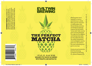 Evil Twin Brewing The Perfect Matcha September 2016