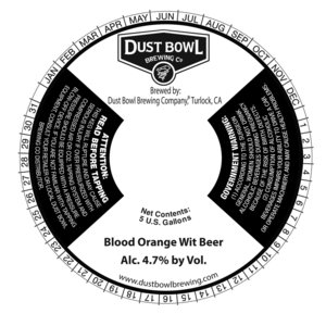 Blood Orange Wit Beer September 2016