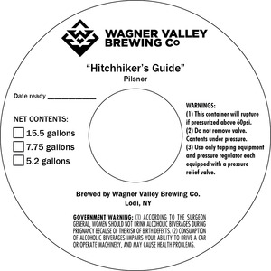 Wagner Valley Brewing Co Hitchhiker's Guide September 2016