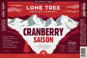 Lone Tree Brewing Company Cranberry Saison September 2016