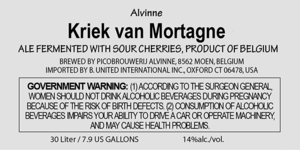 Alvinne Kriek Van Mortagne September 2016