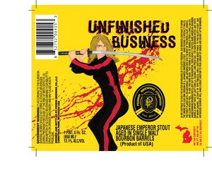 Unfinished Business Japanese Emperor Stout Aged September 2016