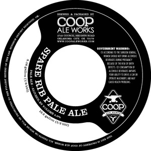 Spare Rib Pale Ale September 2016