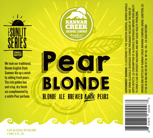 Pear Blonde September 2016