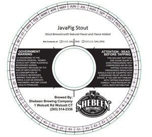 Shebeen Brewing Company Javapig Stout September 2016