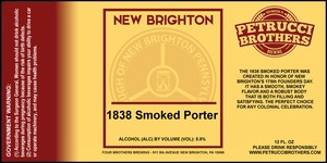 Petrucci Brothers 1838 Smoked Porter
