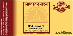 Petrucci Brothers Mad Brewers Imperial Stout