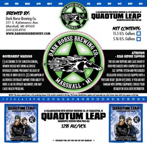 Dark Horse Brewing Company Quadtom Leap Quadruple Session IPA