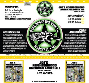 Dark Horse Brewing Company Joe'sneighborhooddryhoppedamericanamber