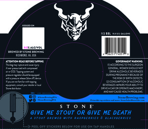 Stone Give Me Stout Or Give Me Death October 2016