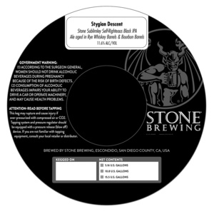 Stone Brewing Stygian Descent September 2016