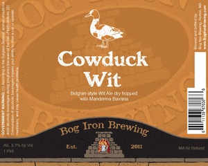 Bog Iron Brewing Cowduck Wit