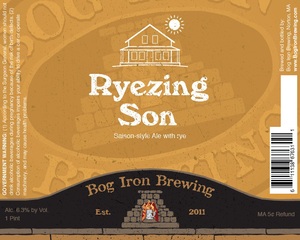 Bog Iron Brewing Ryezing Son September 2016