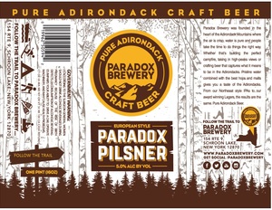 Paradox Brewery Paradox Pilsner September 2016