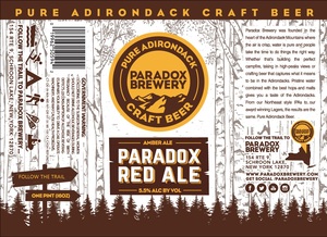 Paradox Brewery Paradox Red Ale September 2016