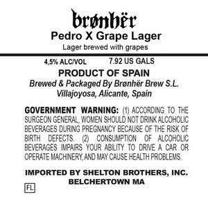 Bronher Pedro X Grape Lager