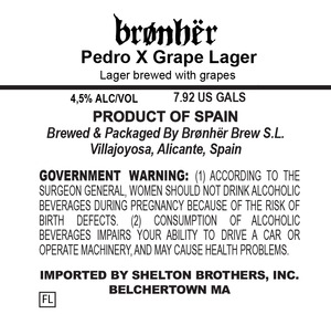 Bronher Pedro X Grape Lager September 2016