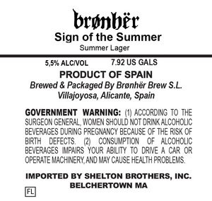 Bronher Sign Of The Summer September 2016
