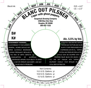 Saugatuck Brewing Company Blanc Out September 2016