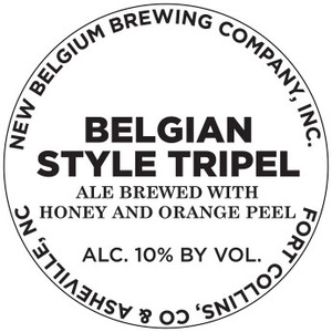New Belgium Brewing Company, Inc. Belgian Style Tripel