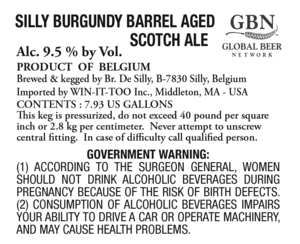 Scotch Silly Burgundy Barrel Aged September 2016