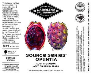 Source Series Opuntia Sour Rye Saison Aged On Prickly Pears