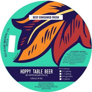 Allagash Brewing Company Hoppy Table Beer