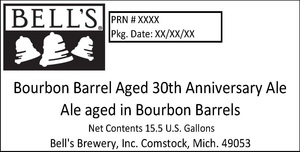 Bell's Bourbon Barrel Aged 30th Anniversary Ale September 2016