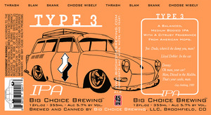 Big Choice Brewing Type 3 IPA