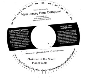 New Jersey Beer Company Chairman Of The Gourd Pumpkin Ale September 2016