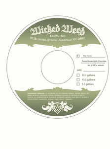 Wicked Weed Brewing Hop Cocoa September 2016