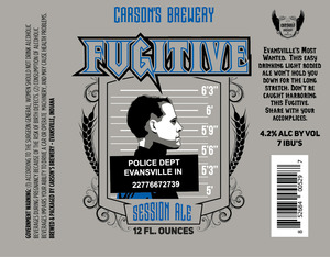 Carson's Brewery Fugitive September 2016