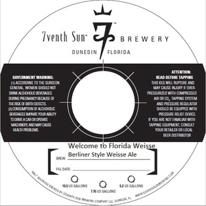 7venth Sun Brewery Welcome To Florida Weisse