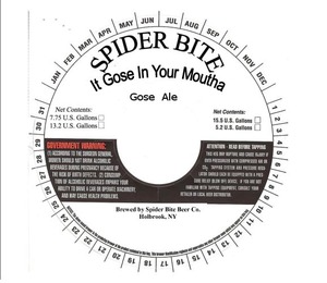 Spider Bite It Gose In Your Moutha Ale