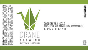 Crane Brewing Company Gooseberry Gose October 2016
