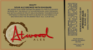 Rhuty Sour Ale Brewed With Rhubarb