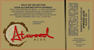 Fruit On The Bottom Sour Ale Brewed With Cherries