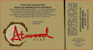 Fruit On The Bottom Sour Ale Brewed With Cherries