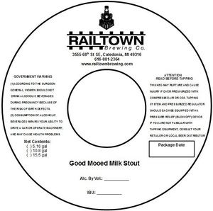 Railtown Brewing Company Good Mooed Milk Stout
